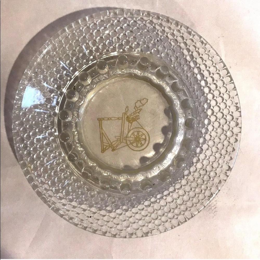 Imperial Candlewick Crystal Cut Glass Ashtray